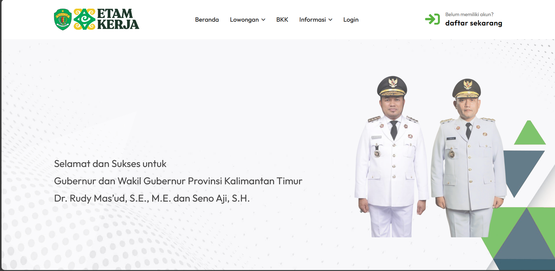 Aplikasi Bursa Kerja Online (Etam Kerja) Provinsi Kalimantan Timur
